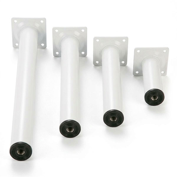 Pircher Piede Tondo in Metallo Colore Bianco D.MM30